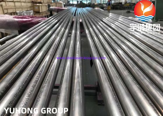 ASME SB163 UNS N04400 / Monel 400 Tabung Penukar Panas Mulus Paduan Nikel
