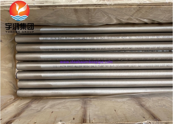 ASME SB407 Incoloy 800H / UNS N08810 Nikel Alloy Steel Seamless Tube