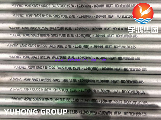 ASME SB622 UNS N10276 Nikel paduan tabung, Hastelloy C276 tabung tanpa jahitan