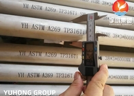 ASTM A269 / ASME SA269 TP316Ti TP316L TP304L TP304H Instrumen Cold Rolld Bright Annealed Tube