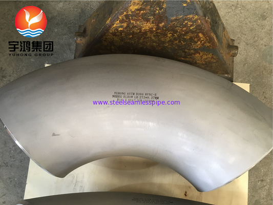 ASTM B366 Monel 400 / UNS N04400 Siku 90 Derajat Pemasangan Buttweld Baja Paduan Nikel