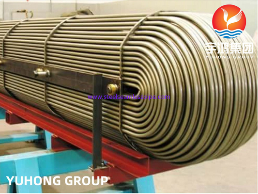 ASTM B111 UNS C68700 Aluminium Brass Tube U bend tube Heat Exchanger Tube