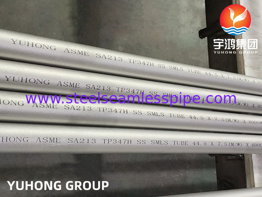 Tabung Penukar Panas Tabung Mulus Baja Tahan Karat ASTM A213 TP347H / EN 1.4961
