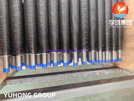 Tabung Fin yang tertanam ASME SB163 Monel 400 Nickel Alloy Tube G Type Fined Tube