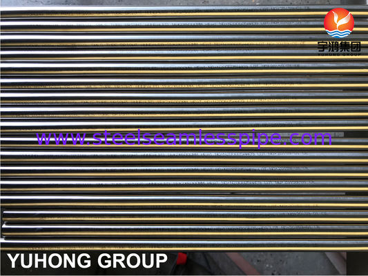 Tabung bergelombang terang ASTM A213 ASME SA269 GOLD WALLING