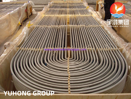 Tabung penukar panas ASTM A213 TP316 / TP316L / TP316Ti / TP316H/TP904L U Bend Tube, Untuk aplikasi bundel tabung
