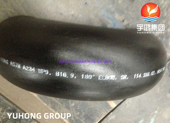 ASTM A234 WP9 180 derajat Return Elbow Alloy Steel Buttweld Fitting