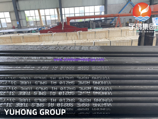 ASTM A210, ASME SA210 GR A1 Tabung Tanpa Jahit Baja Karbon 100% ECT
