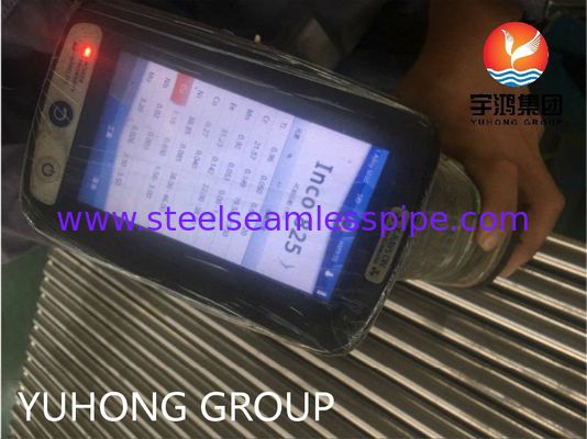 ASME SB163 Incoloy 825 N08825 Tabung Mulus Paduan Nikel untuk Penukar Panas dengan Ketahanan Korosi