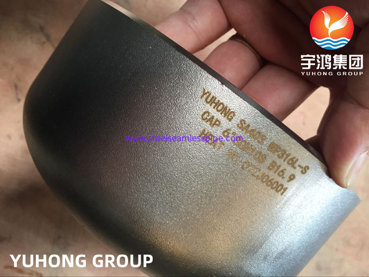 ASTM A403 WP316L 1.4404 End Cap Buttweld Fitting dari stainless steel