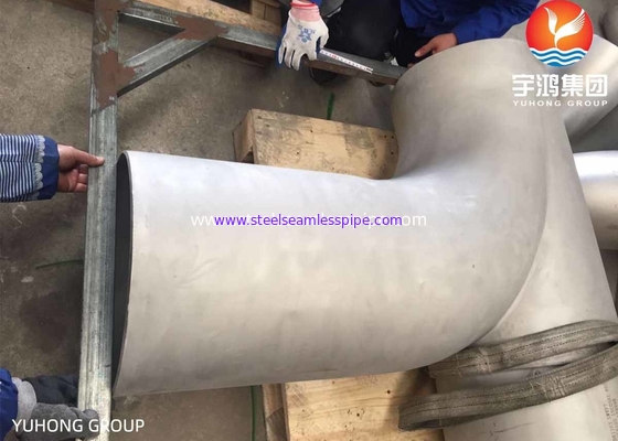 ASTM B366 Inconel 600 / UNS N06600 Swept Tee Fitting Baja Paduan Nikel