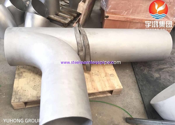 ASTM B366 Inconel 600 / UNS N06600 Swept Tee Fitting Baja Paduan Nikel