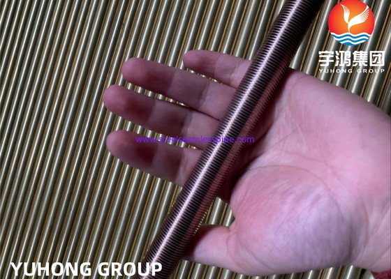 ASME SB111 C70600 Extruded Low Fin Tubes CuNi 90/10 Heat Exchanger Tubes