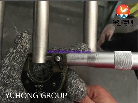 Pipa Baja Mulus Paduan Titanium ASME SB338 GR.7 Untuk Kondensor Dan Penukar Panas