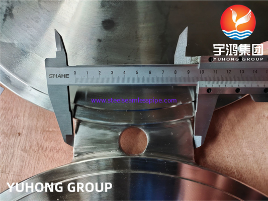 ASTM B462 HASTELLOY C276, N10276 SPECTACLE BLIND FLANGE B16.48 Proses penempaan