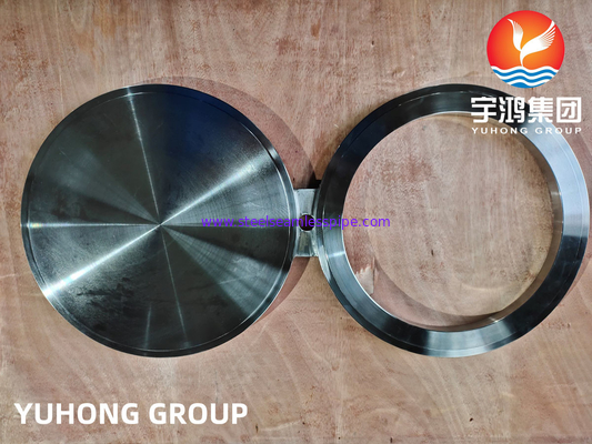ASTM B462 HASTELLOY C276, N10276 SPECTACLE BLIND FLANGE B16.48 Proses penempaan