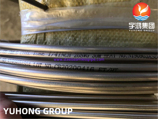 ASTM A269 TP316L Stainless Steel Seamless Coil Tube untuk Penukar Panas