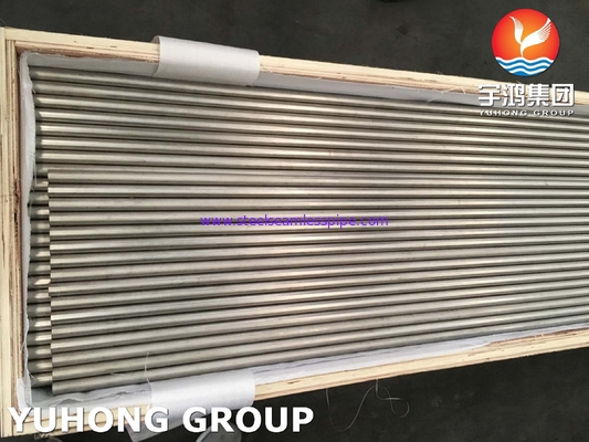 ASME SB338 GR.7 / UNS R52400 Tabung Penukar Panas Mulus Paduan Titanium
