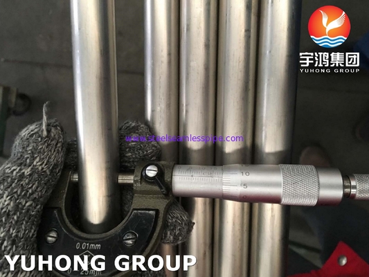ASME SB338 Kelas 7 / UNS R52400 Titanium Tube Seamless Heat Exchanger Tube
