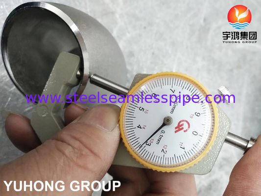 JIS B2312 WP304 LR Siku 45/90 derajat, stainless steel Seamless Butt-Weld Fitting untuk menara penyulingan minyak mentah