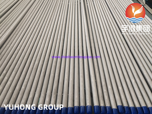 ASTM A269 TP304 Stainless Steel Seamless Tube Untuk Boiler Tube ET Tersedia