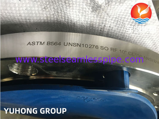 ASTM B564 UNS N10276 / HASTELLOY C276 PIPA PIPA Slip Paduan Nikel pada Flange
