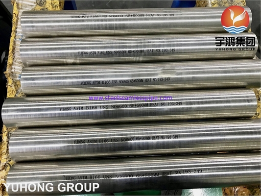 ASTM B166 UNS N06600 / Inconel 600 / Nikel 600, Nickel Alloy Bar Bulat Cerah Annealed