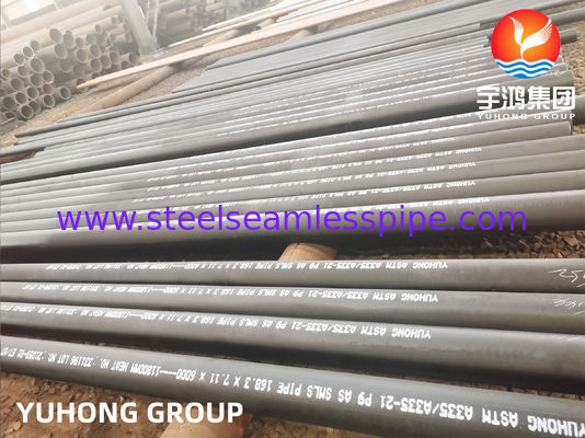 P9 ALLOY STEEL PIPA SEAMLESS ASTM A335 / ASME SA335 BLACK COATING