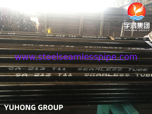 SA213 T11 / 13CrMo4-5 tabung baja paduan tanpa jahitan untuk layanan suhu menengah-tinggi, digulung panas / selesai dingin