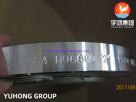 ASTM B564 Inconel 600 / UNS N06600 Flange Leher Las Baja Paduan Nikel Ditempa