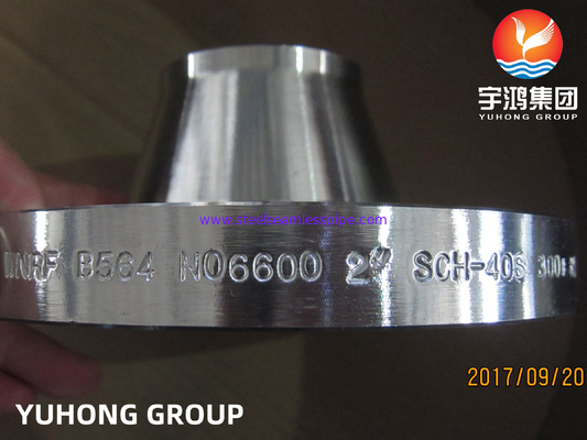 ASTM B564 Inconel 600 / UNS N06600 Flange Leher Las Baja Paduan Nikel Ditempa