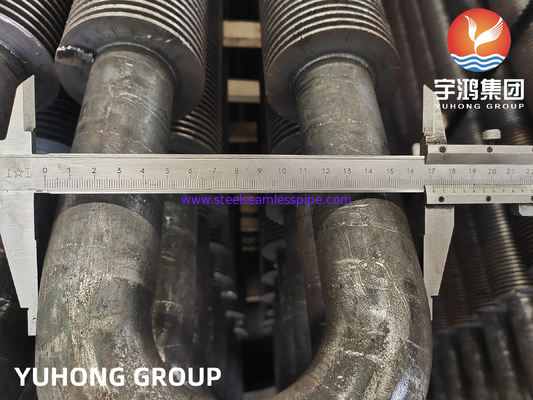 Baja Karbon U Bend HFW Fined Tube ASTM A106 Gr.B Untuk penukar panas