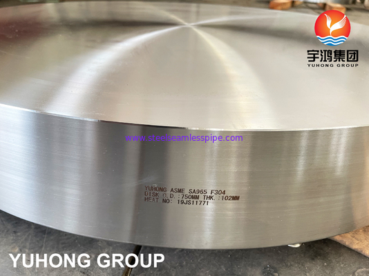 SA965 F304 Besi stainless steel disket tempa Sifat mekanik yang unggul