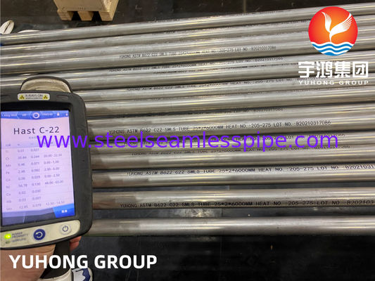 PIPA PADUAN NIKEL HASTELLOY C22 TANPA SAMBUNGAN ASTM B163 DIN2.4605 B161 N06022