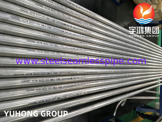 PIPA PADUAN NIKEL HASTELLOY C22 TANPA SAMBUNGAN ASTM B163 DIN2.4605 B161 N06022