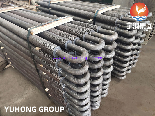 Baja Karbon U Bend HFW Fined Tube ASTM A106 Gr.B Untuk penukar panas