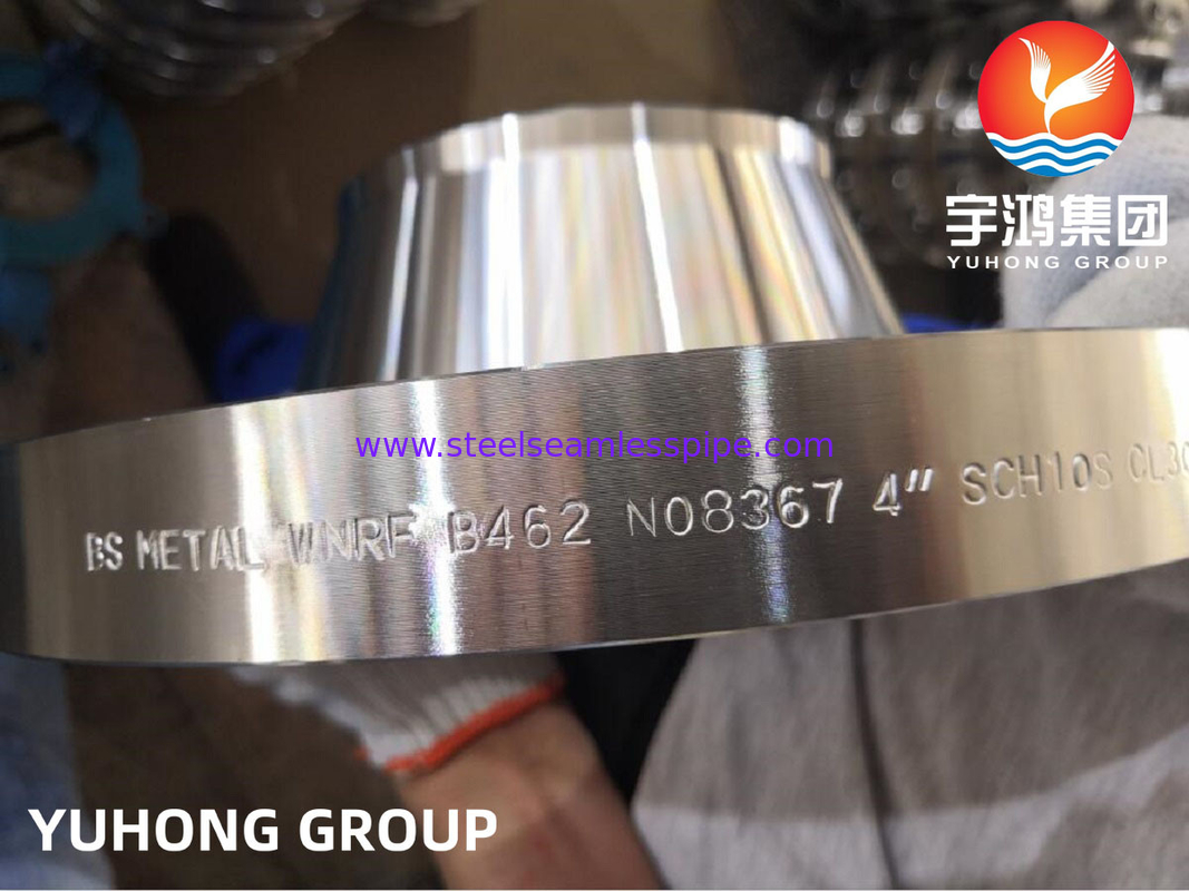 ASTM B462 Alloy Al6XN, UNS N08367 WNRF Flanges baja paduan nikel CL3000 untuk minyak dan gas