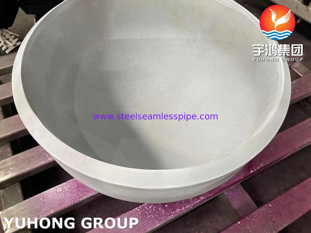 ASME SA403 WP304-S Kap baja tahan karat Ukuran besar 40 inci Butt weld pipe Fitting PT