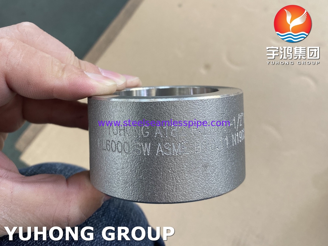ASTM A182 F316 Coupling Forged Fitting B16.11 Sistem Air Pendingin Gas Minyak