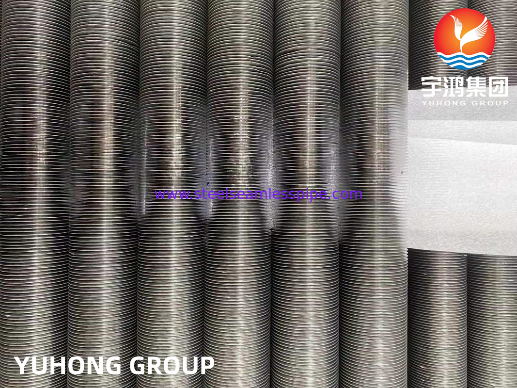 ASME SB163 UNS N04400 Nikel Alloy Embedded G Type Fin Tube Dengan Pin Aluminium