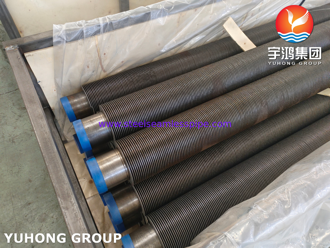 ASME SA106 GR.B Baja Karbon Frekuensi Tinggi Las / HFW Fin Tube Untuk Bolier