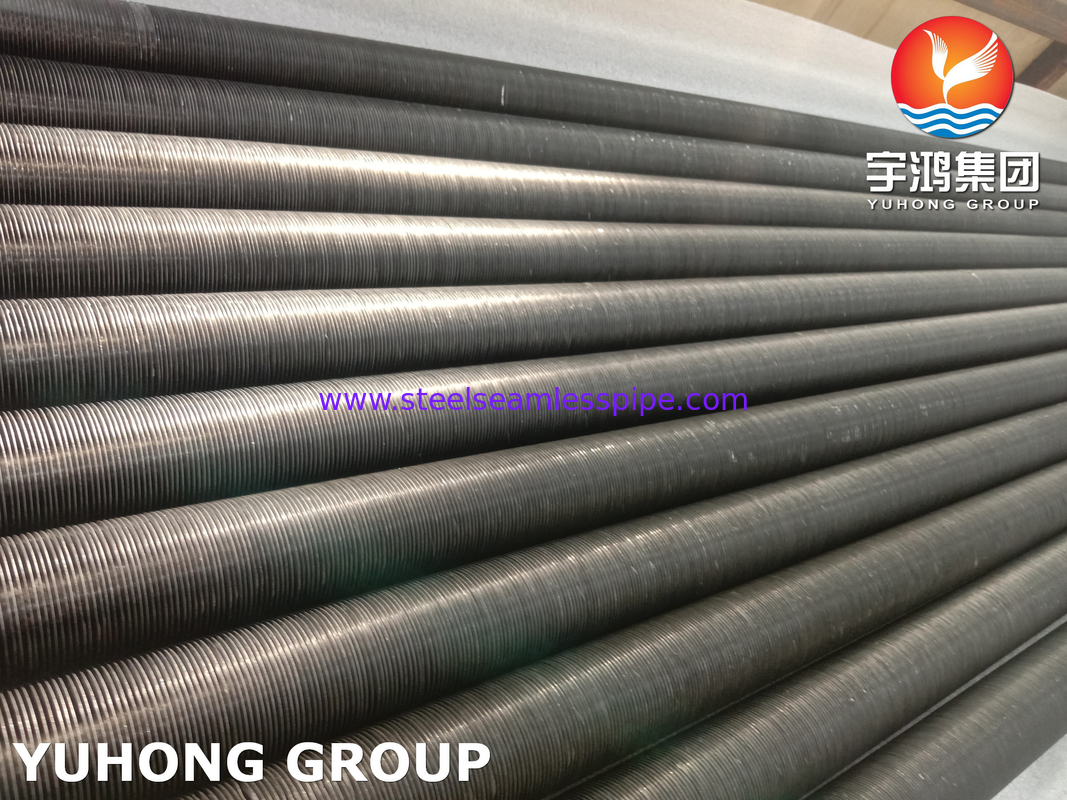 Tabung dasar tertanam tipe G Fin ASME SB163 Monel 400/UNS N04400 dengan sirip aluminium