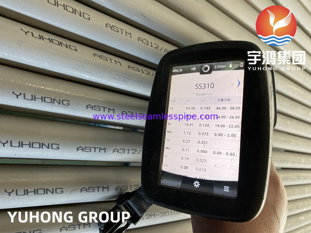 ASME SA2312 TP310S∙ ASTM A312 TP310S TP310H 310S 310MoLN Pipa Baja Rantai Untuk Industri Minyak dan Gas
