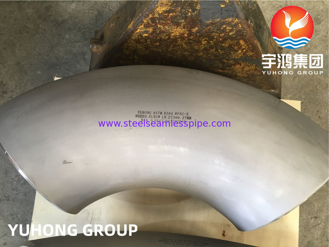 ASTM B366 UNS N04400, Monel 400 Butt Weld Perlengkapan Pipa Baja Paduan Nikel, Siku, Peredam