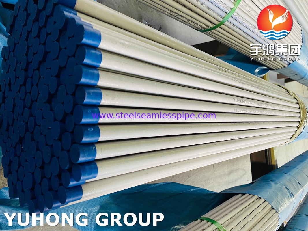 Stainelss Steel Welded Pipe A269 TP304 304L Daya tahan tinggi untuk penukar panas, menara pendingin, aplikasi kondensor