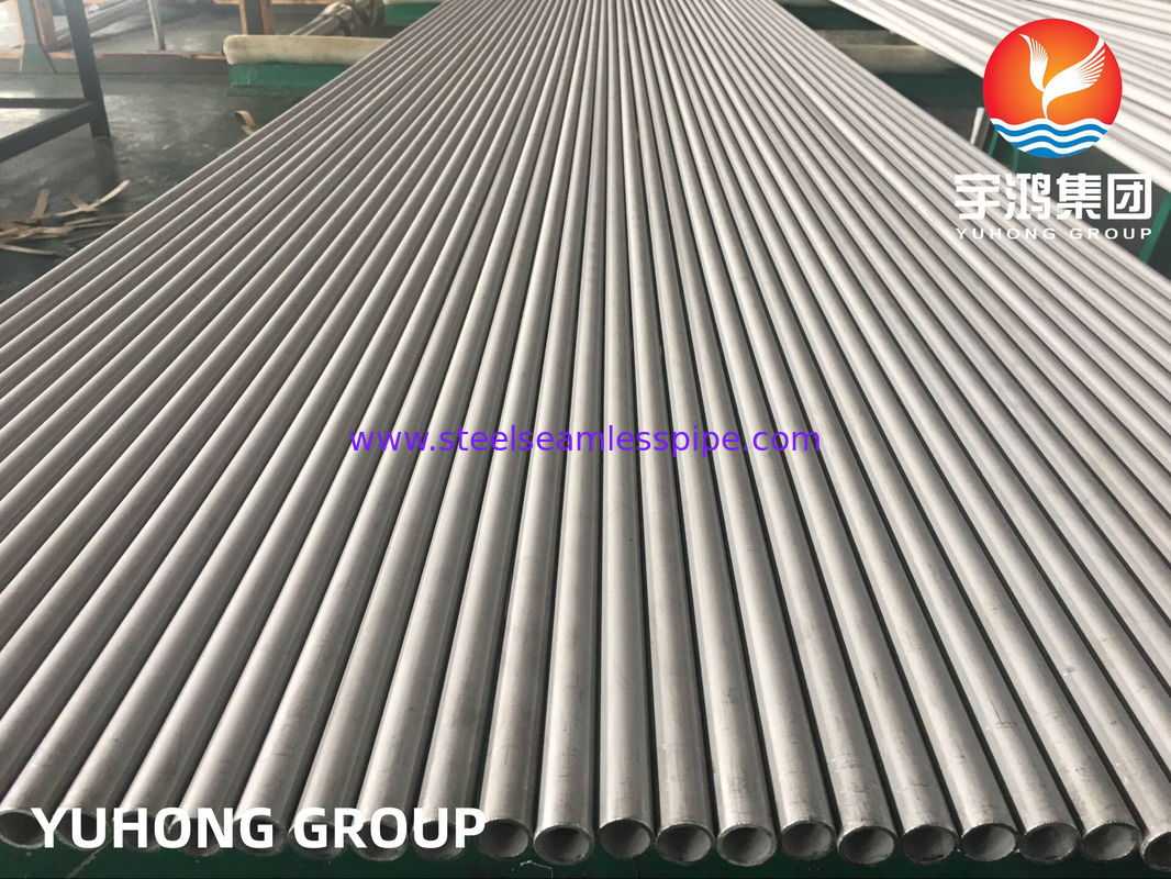 Tabung Penukar Panas Stainless Steel ASTM A213 TP304 304L TP317 TP321 Dengan Kinerja Tinggi, Acar Anil, Ujung Polos