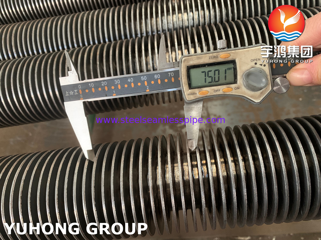 ASTM A106 HF Pengelasan Gr. B Baja Karbon U Bend Fin Tube Untuk Penukar Panas