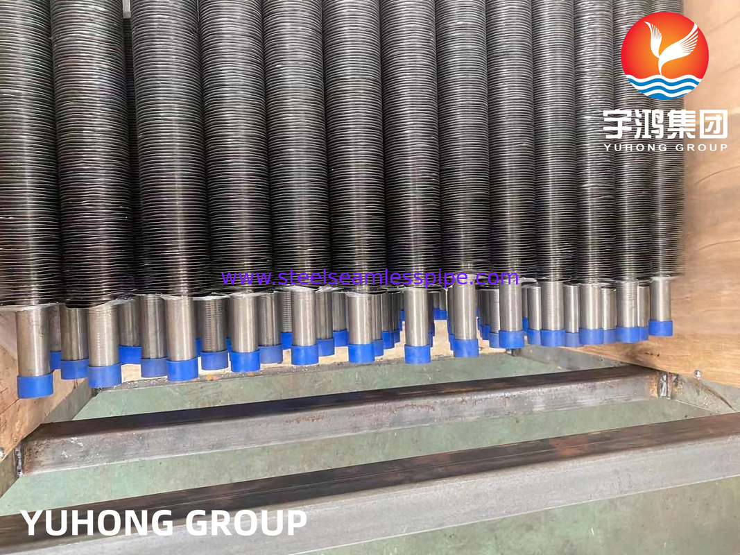 ASME SB163 N04400 Tube Dengan Aluminium Fin G-Type Embedded Finned Tube Untuk Heat Exchanger