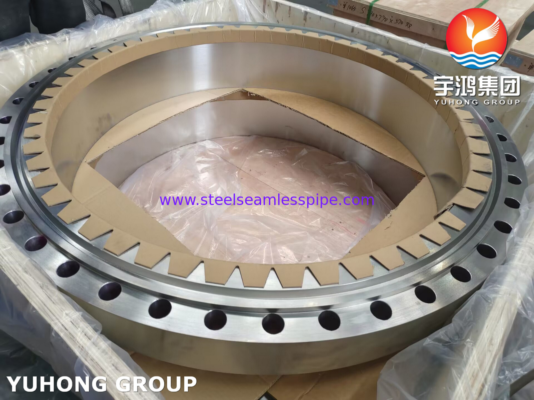 Flang baja tahan karat ASTM A182 F310, UNS S31000 Weld Neck RTJ Flange B16.5