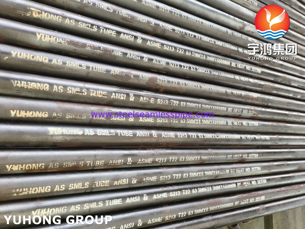 ASME SA213 T22 / 12Cr2Mo Tube Steel Alloy Seamless, Digunakan untuk Boiler dan Superheater di Pembangkit Listrik